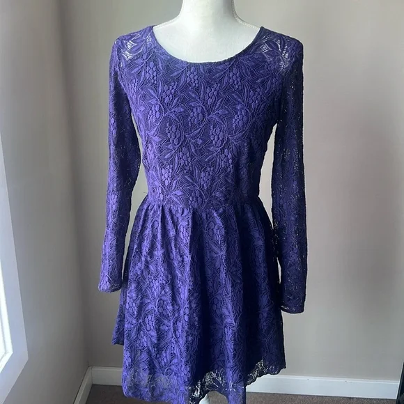 Dynamite Long Sleeve Lace Dress